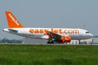G-EZFV @ LFPG - Airbus A319-111, Landing Rwy 08R, Roissy Charles De Gaulle Airport (LFPG-CDG) - by Yves-Q
