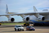 UR-82060 @ LDZA - Massive wing of the An-225 with its three right engines - by Paul H