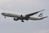B-KQA @ EGLL - Cathay Pacific - by Chris Hall