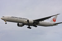 JA737J @ EGLL - Japan Airlines - by Chris Hall