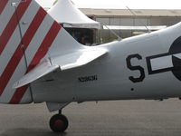 N2863G @ CMA - 1958 North American SNJ-6, P&W R-1340 Wasp 600 Hp, non-retracting tailwheel. SNJ-6 the final Navy version of the Texan design with strengthened wing panels and redesigned rear fuselage. - by Doug Robertson