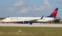 N802DN @ MIA - First day of revenue service.  Brand new Delta 737-900 returning to DTW from MIA - by Florida Metal