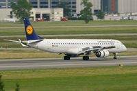 D-AEBQ @ LFBO - Embraer ERJ-195LR, Landing Rwy 14R, Toulouse Blagnac Airport (LFBO-TLS) - by Yves-Q