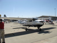 N735PX @ CMA - 1977 Cessna 182Q SKYLANE as Peterson 260SE STOL conversion  by STC, Continental O-470-R 260 Hp upgrade, canard has controllable incidence - by Doug Robertson