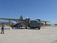 N10019 @ CMA - 1951 Grumman HU-16B ALBATROSS, two Wright R-1820-76A 9 cylinder radial Cyclones, 1,425 Hp each, full feathering reversible pitch props, Experimental class warbird - by Doug Robertson