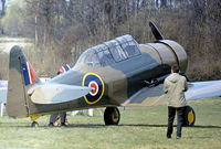 FT229 @ EGTH - AT-16 Harvard IIB preparing for action at the 1972 Shuttleworth Trust Open Day at Old Warden. - by Peter Nicholson