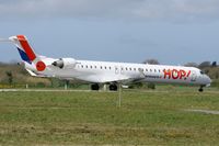 F-HMLM @ LFRB - Canadair Regional Jet CRJ-1000, Taxiing to holding point Rwy 25L before Take off, Brest-Bretagne Airport (LFRB-BES) - by Yves-Q