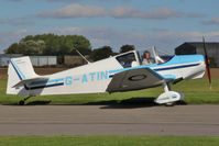 G-ATIN @ EGBR - SAN Jodel D-117 at The Real Aeroplane Club's Helicopter Fly-In, Breighton Airfield, September 2013. - by Malcolm Clarke