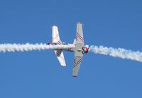 N62382 - Geico Skytypers SNJ-2 over Daytona Beach - by Florida Metal