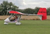 G-MYXO @ X5FB - Letov LK-2M Sluka. Re-build complete, undergoing taxiing trials before first flight. Fishburn Airfield September 2013. - by Malcolm Clarke