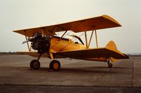 N54426 @ EGFH - Visiting Boeing Stearman Ag-Kaydet. Mid-1990's - by Roger Winser