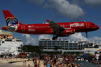 N615JB @ SXM - At famous Maho Beach - by Wolfgang Zilske