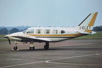 I-ELET @ STN - PA-31-310 Navajo as seen at Stansted in September 1976. - by Peter Nicholson