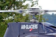 HB-ZJZ @ LSZF - Rotor of Swiss Air Glacier Eurocopter EC-130B-4 helicopter during air-show at Birrfeld airfield in Switzerland - by miro susta