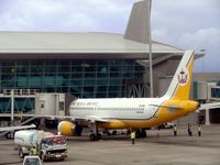 V8-RBS @ WMKK - Brunei Airlines Airbus A320 docked to terminal building at Kuala Lumpur International Airport (KLIA). - by miro susta
