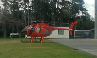 ZK-HIP @ NZAR - Heliska chopper outside Oceania hangar - by magnaman