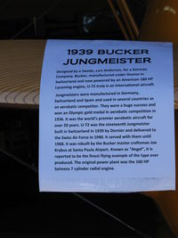 N100BU @ SZP - 1939 Dornier Werke Bucker BU 133 JUNGMEISTER, 'Angel's Story - by Doug Robertson