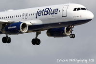 N657JB @ KSRQ - JetBlue Flight 163 (N657JB) Denim Blue arrives at Sarasota-Bradenton International Airport following a flight from John F Kennedy International Airport - by Donten Photography