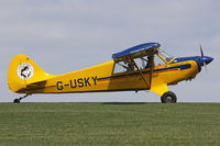 G-USKY @ EGHA - Privately owned, at the Pooley's Day Fly-In. - by Howard J Curtis