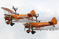 SE-BOG @ EGVA - Breiting wing walkers, with N5057V. - by Howard J Curtis