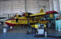 C-GNCS @ YZF - Tanker 215 in the Buffalo shop at Yellowknife, NWT. - by Murray Lundberg