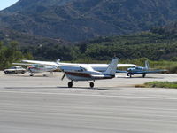 N98189 @ SZP - 1964 Cessna 172E, Continental O-300 145 Hp 6 cylinder, Las Vegas visitor, landing roll Rwy 04 - by Doug Robertson
