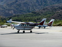 N72342 @ SZP - 1973 Cessna 337G SUPER SKYMASTER, two Continental IO-360 220 Hp each, landing roll Rwy 04 - by Doug Robertson