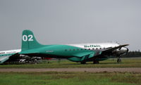 C-FBAJ @ YHY - Parked at Hay River, NWT. - by Murray Lundberg