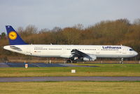 D-AISW @ EGCC - Lufthansa - by Chris Hall