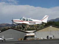 N822M @ SZP - 1967 Beech 35-C33A DEBONAIR, Continental IO-520-B 285 Hp, max speed 208 mph, takeoff climb Rwy 22 - by Doug Robertson