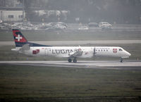 HB-IYD @ LFBO - Lining up rwy 14L for departure in special Lugano c/s - by Shunn311