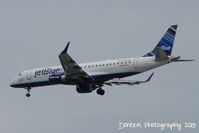N374JB @ KSRQ - JetBlue Flight 741 (N374JB) I'm A Blue Believer  arrives at Sarasota-Bradenton International Airport following a flight from Boston Logan International Airport - by Donten Photography