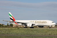 A6-EMJ @ LMML - B777 A6-EMJ Emirates Airlines - by Raymond Zammit