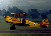 G-ASHS @ EGCD - Stampe SV-4C seen in action at the 1973 Woodford Airshow. - by Peter Nicholson