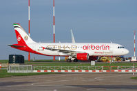 D-ABDU @ EGSH - Fresh out of spray and in the colours if Etihad/Air Berlin - by Graham Reeve