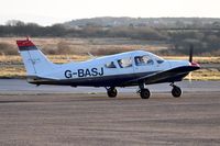 G-BASJ @ EGFH - Visiting Cherokee operated by Bristol Aero Club. - by Roger Winser