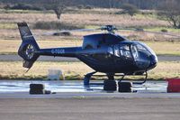 G-TGGR @ EGFH - Visiting Colibri helicopter operated by the Messiah Corporation. Notice new all black colour scheme. Previously registered SE-JMF. - by Roger Winser