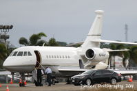 N341AP @ KSRQ - Dassault Falcon 2000EX (N341AP) sits on the ramp at Rectrix - by Donten Photography