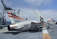 143703 - Vought F-8A Crusader at the USS Hornet Museum, Alameda CA - by Ingo Warnecke
