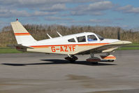 G-AZYF @ EGBR - Piper PA-28-180 Cherokee at The Real Aeroplane Club's Helicopter Fly-In, Breighton Airfield, September 2013. - by Malcolm Clarke