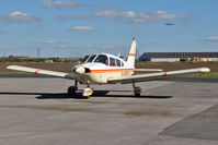 G-AZYF @ EGBR - Piper PA-28-180 Cherokee at The Real Aeroplane Club's Helicopter Fly-In, Breighton Airfield, September 2013. - by Malcolm Clarke