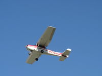 N714HH @ SZP - 1977 Cessna 150M, Continental O-200 100 Hp, takeoff climb Rwy 04 - by Doug Robertson