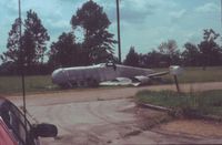 N77770 @ KPTN - Wreck of the only four-engined aircraft ever built in Louisiana: the Monsted-Vincent MV-1 Starflight. Only one built.
The aircraft was blown over by hurricane Andrew in August 1992. The museum was closed afterwards as it too was devastated. - by Han de Ridder