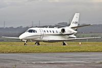 G-CBRG @ EGFF - Citation Excel, operated by Eurojet Aviation LTD, Birmingham. - by Derek Flewin