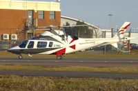 G-TRNG @ EGGW - 2002 Agusta A-109E, c/n: 11156 at Luton - by Terry Fletcher