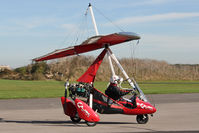 G-CWIC @ EGBR - Mainair Pegasus Quik at The Real Aeroplane Club's Pre-Hibernation Fly-In, Breighton Airfield, October 2013. - by Malcolm Clarke