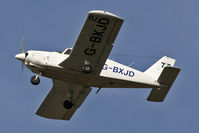 G-BXJD @ EGBR - Piper PA-28-180 Cherokee at The Real Aeroplane Club's Pre-Hibernation Fly-In, Breighton Airfield, October 2013. - by Malcolm Clarke