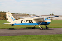 G-ATDO @ EGBR - Bolkow BO-208C Junior at The Real Aeroplane Club's Pre-Hibernation Fly-In, Breighton Airfield, October 2013. - by Malcolm Clarke