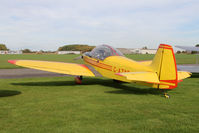 G-AZYS @ EGBR - Scintex CP-301C-1 Emeraude at The Real Aeroplane Club's Pre-Hibernation Fly-In, Breighton Airfield, October 2013. - by Malcolm Clarke