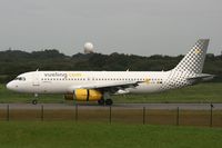 EC-LRE @ LFRB - Airbus A320-232, Reverse thrust landing Rwy 25R, Brest-Bretagne Airport (LFRB-BES) - by Yves-Q